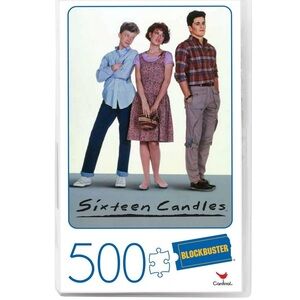 Sixteen Candles Movie 500-Piece Puzzle in Retro Blockbuster VHS Case